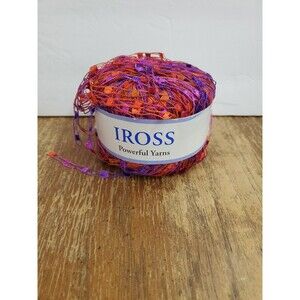 Plymouth EROS Ladder Ribbon Yarn #2010 Pink Multi Ombre 50g Italy Knitting